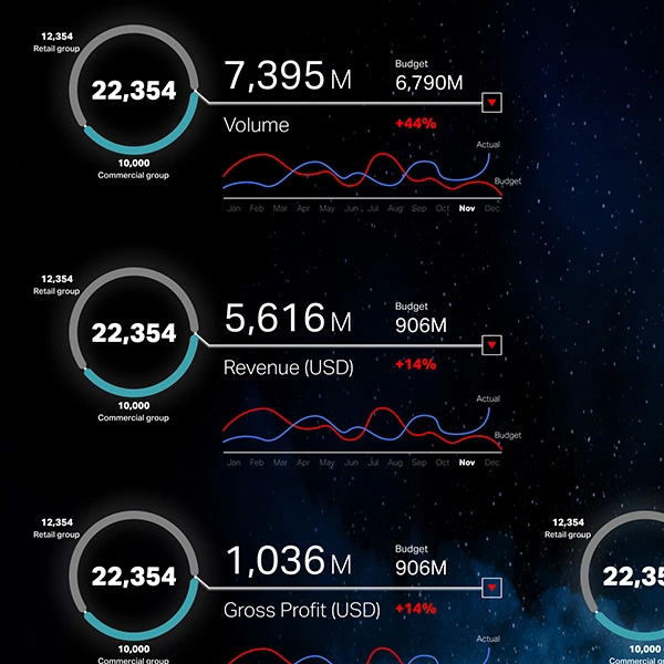 Executive dashboard view